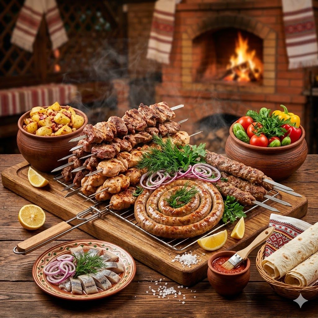 Великий шашличний сет на 5 осіб Від пуза доставка Бровари Хуторець