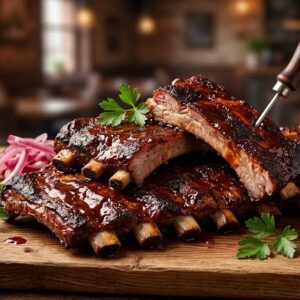 Свинячі ребра по-техаськи барбекю доставка Бровари Хуторець